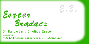 eszter bradacs business card